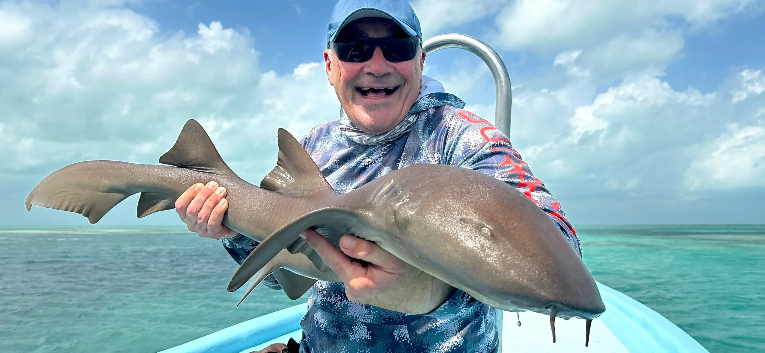 Permit and nurseshark on fly